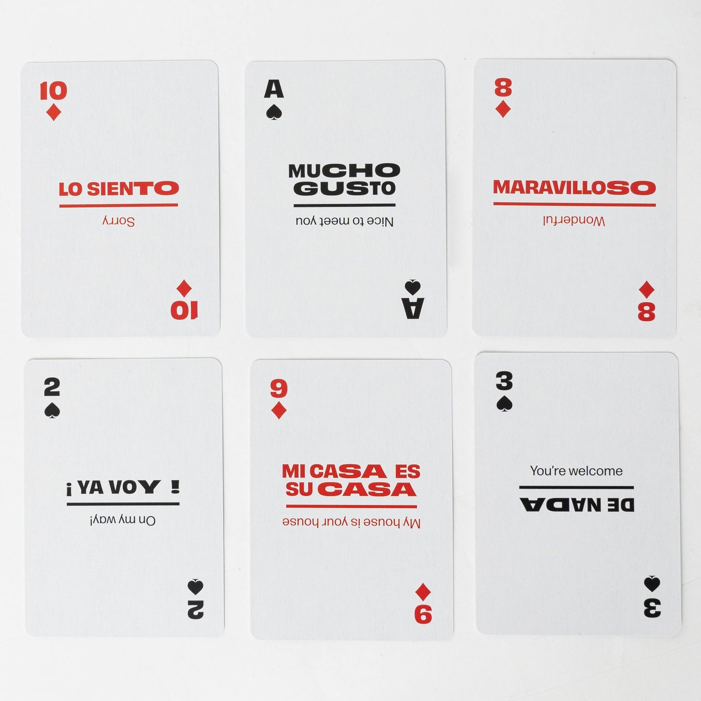Spanish Travel Playing Cards in Tin Travel Case