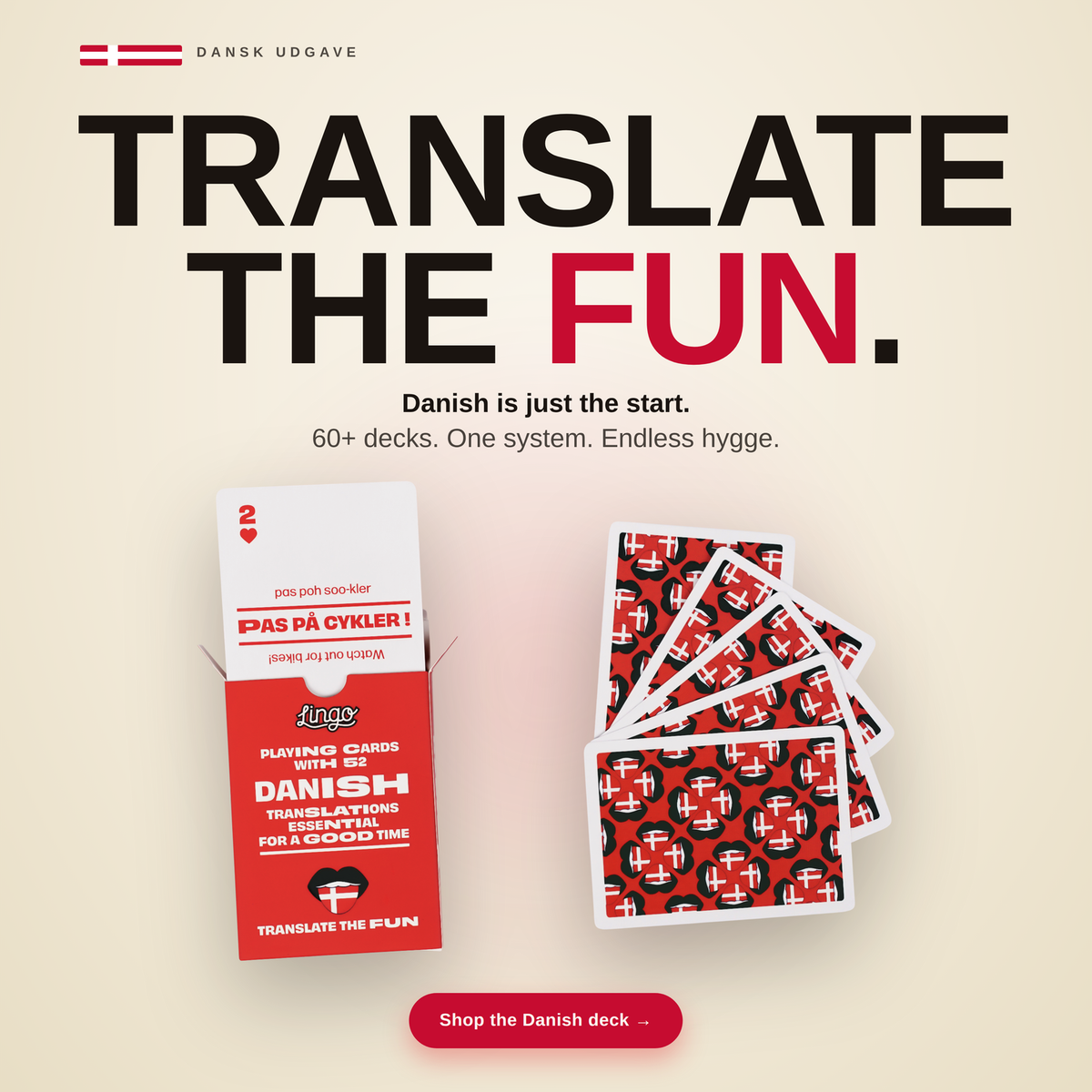 Danish Travel Playing Cards