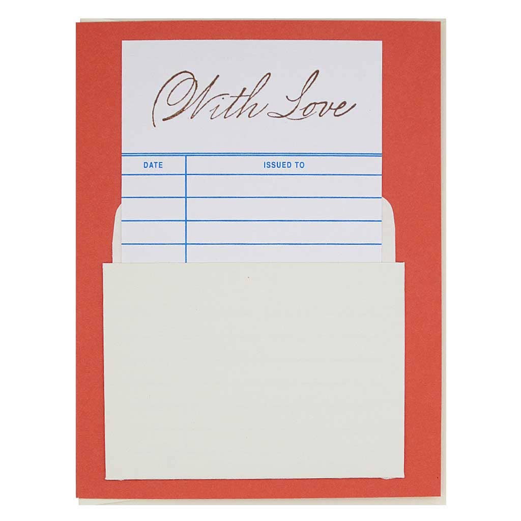 Library With Love Greeting Card