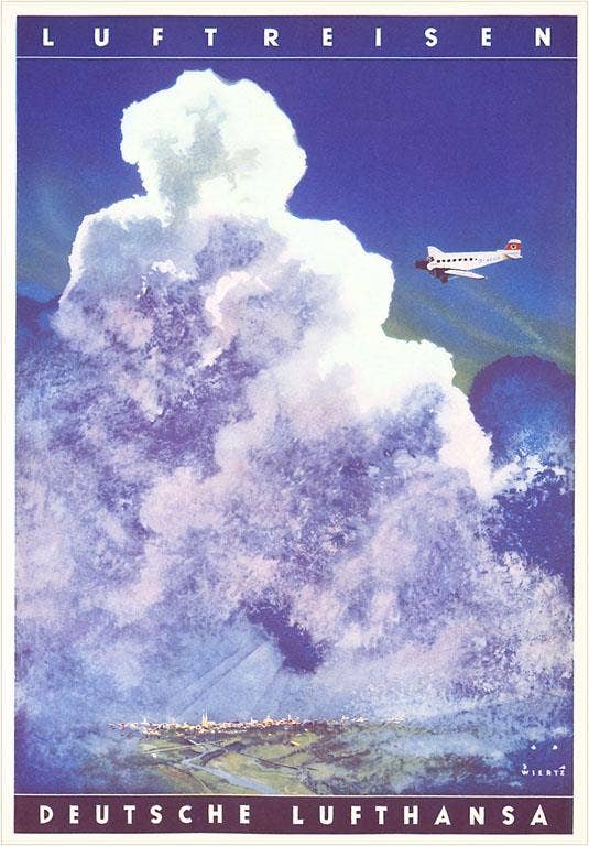 Lufthasnsa Air Travel Art Print