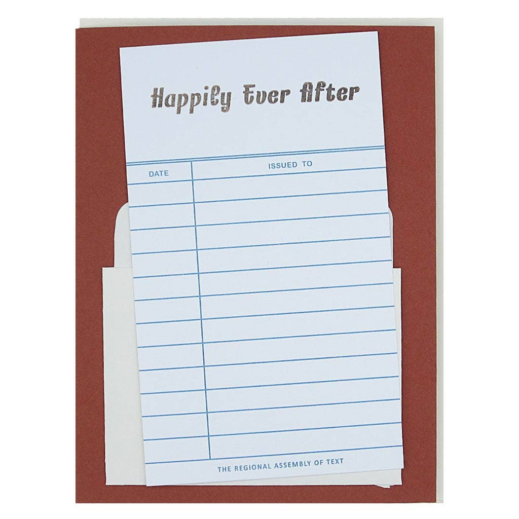 Library Happily Ever After Greeting Card