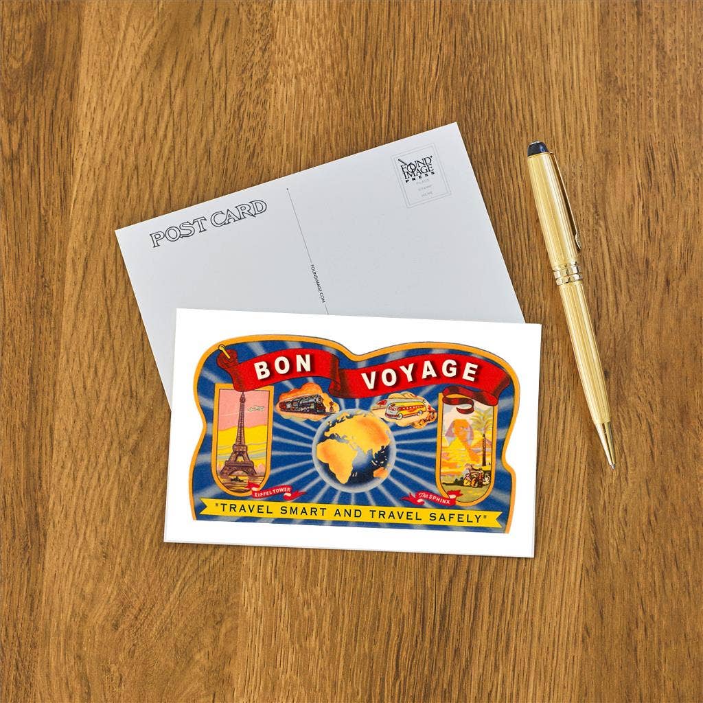 Bon Voyage Postcard