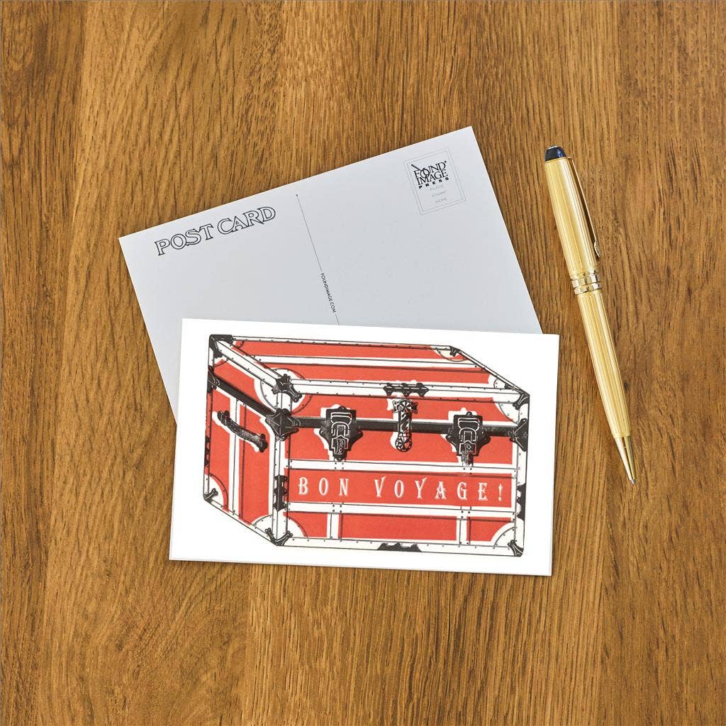 Steamer Trunk Postcard