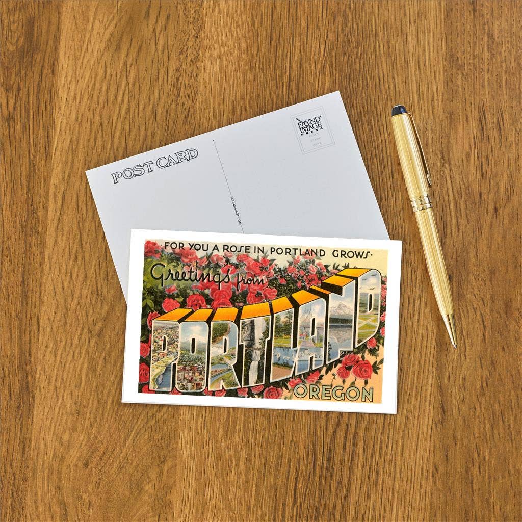 Greetings from Portland, Roses Postcard