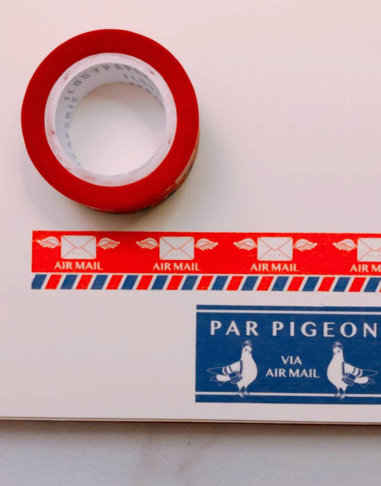 Par Pigeon Blue Airmail Washi Tape