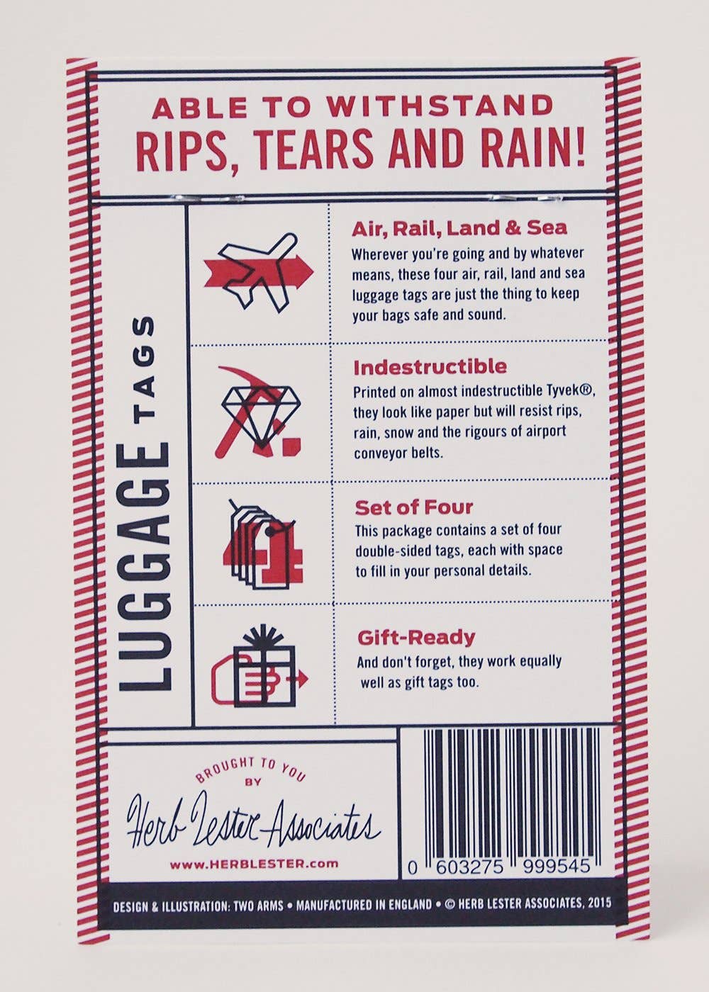 Traveller's Luggage Tags - Set of Four