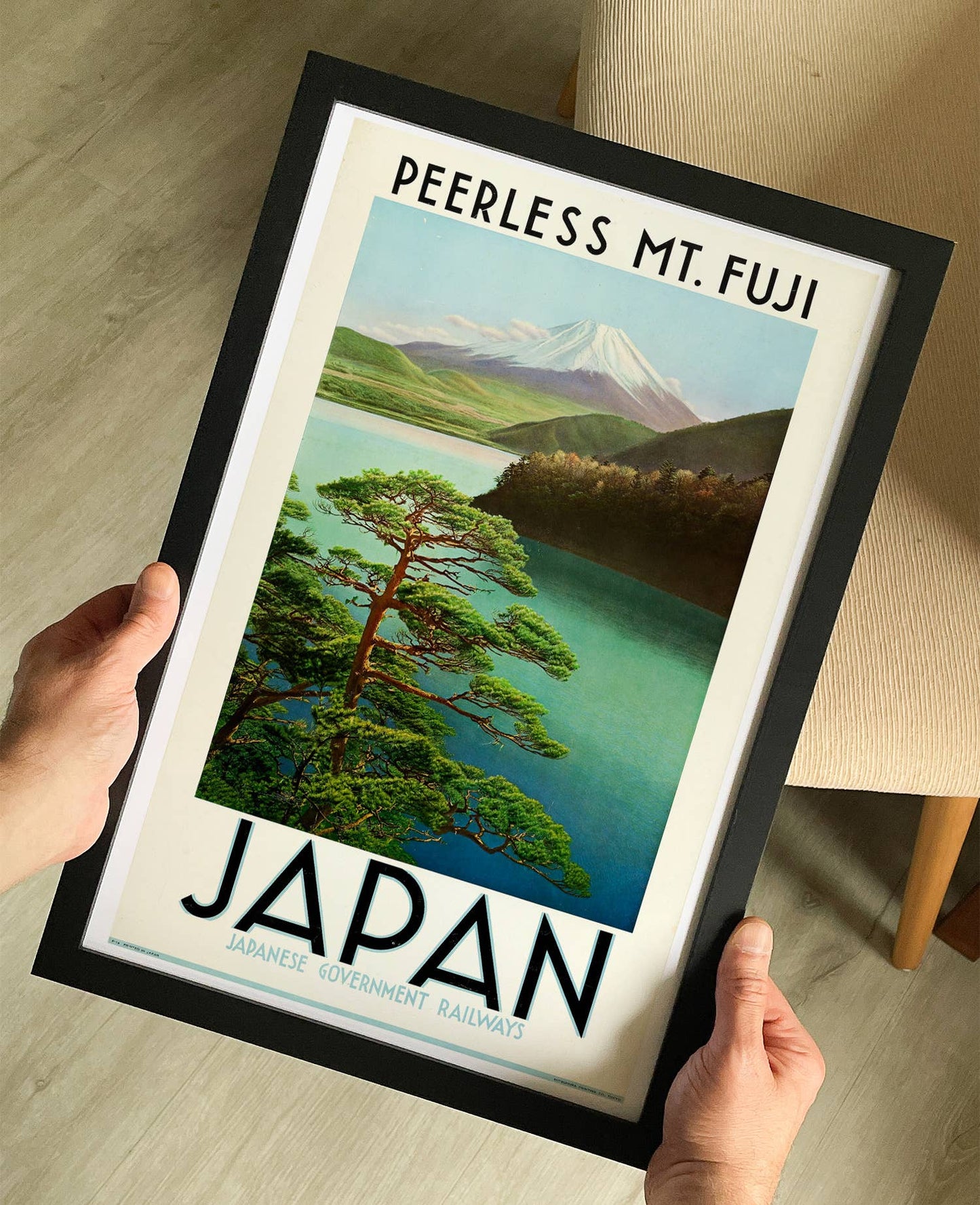 Japanese Government Railways Mt Fuji 1930s Poster