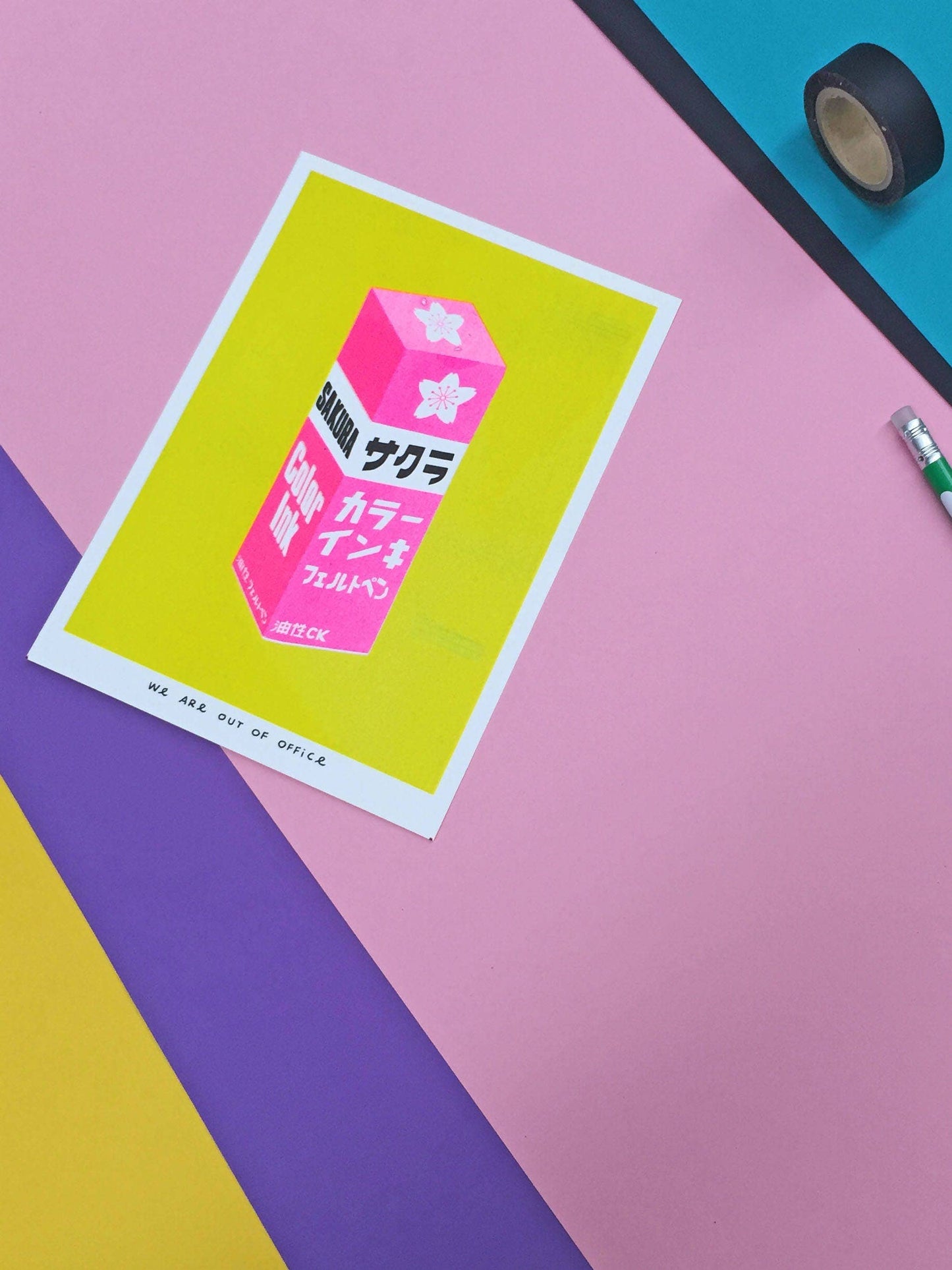 Japanese Sakura ink Risograph