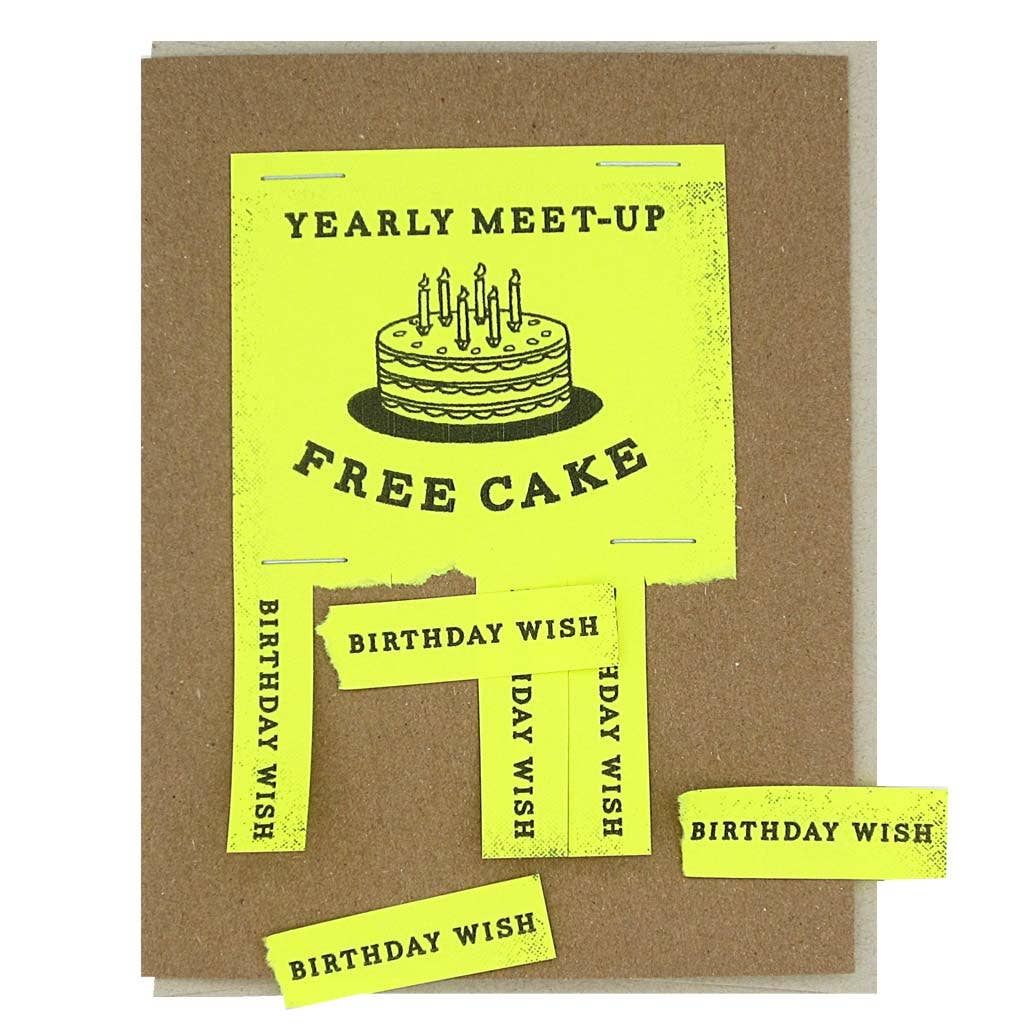 Yearly Meet-up Birthday Greeting Card