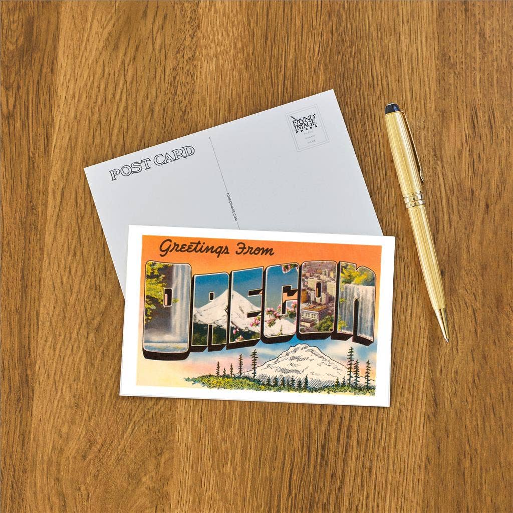 Greetings from Oregon Postcard