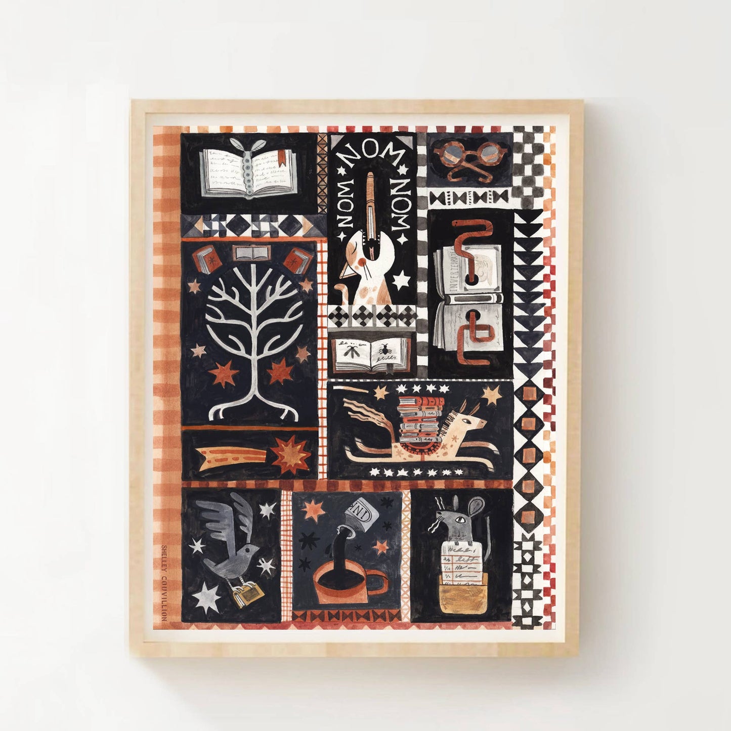 Book Worms Around The World Print