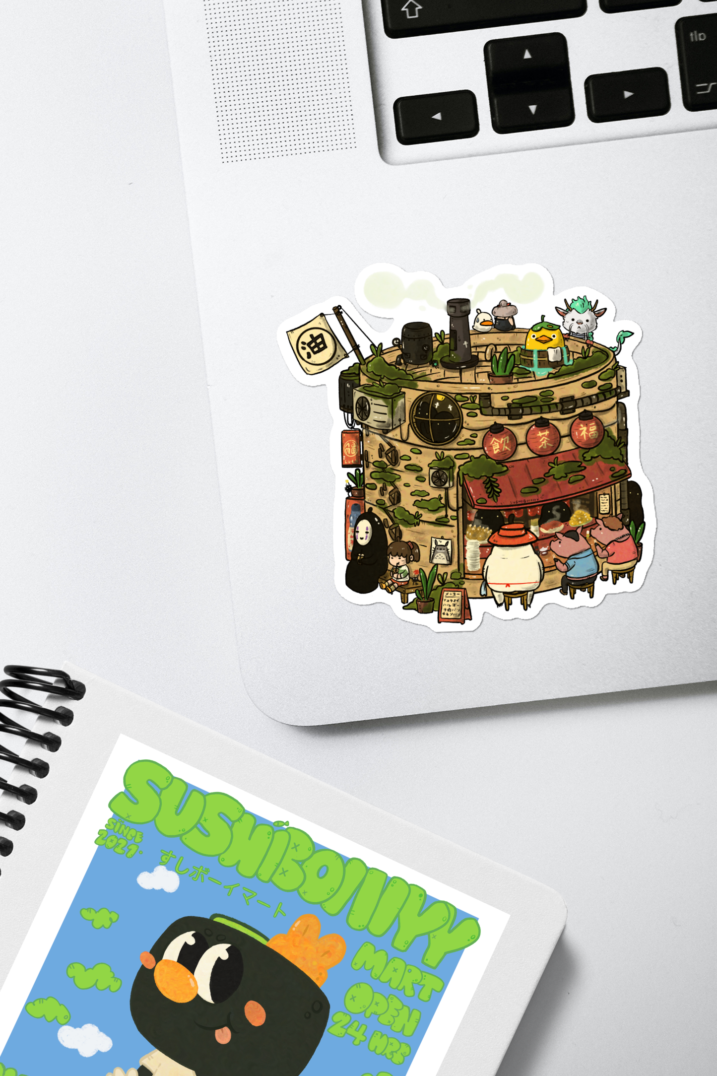 Steam Basket Dimsum Stall Vinyl Sticker