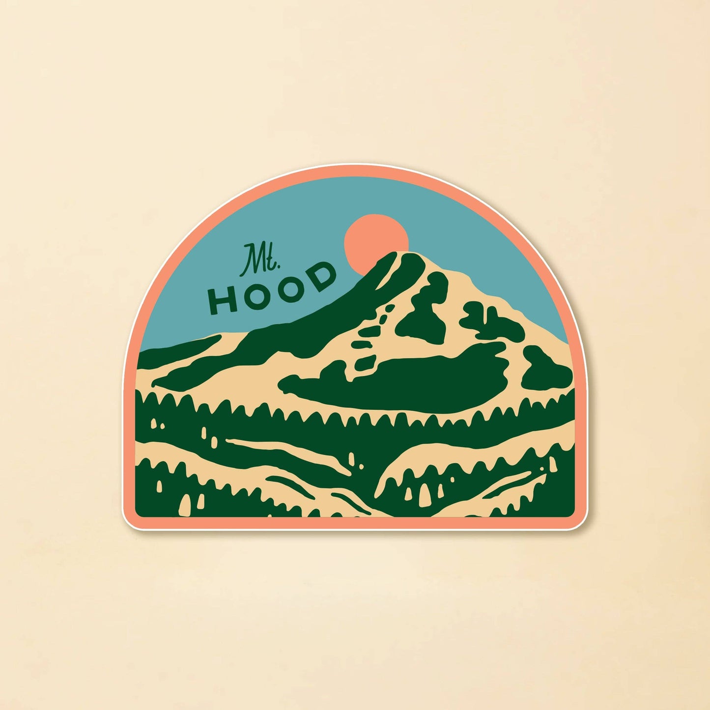 Retro Mt. Hood Sticker