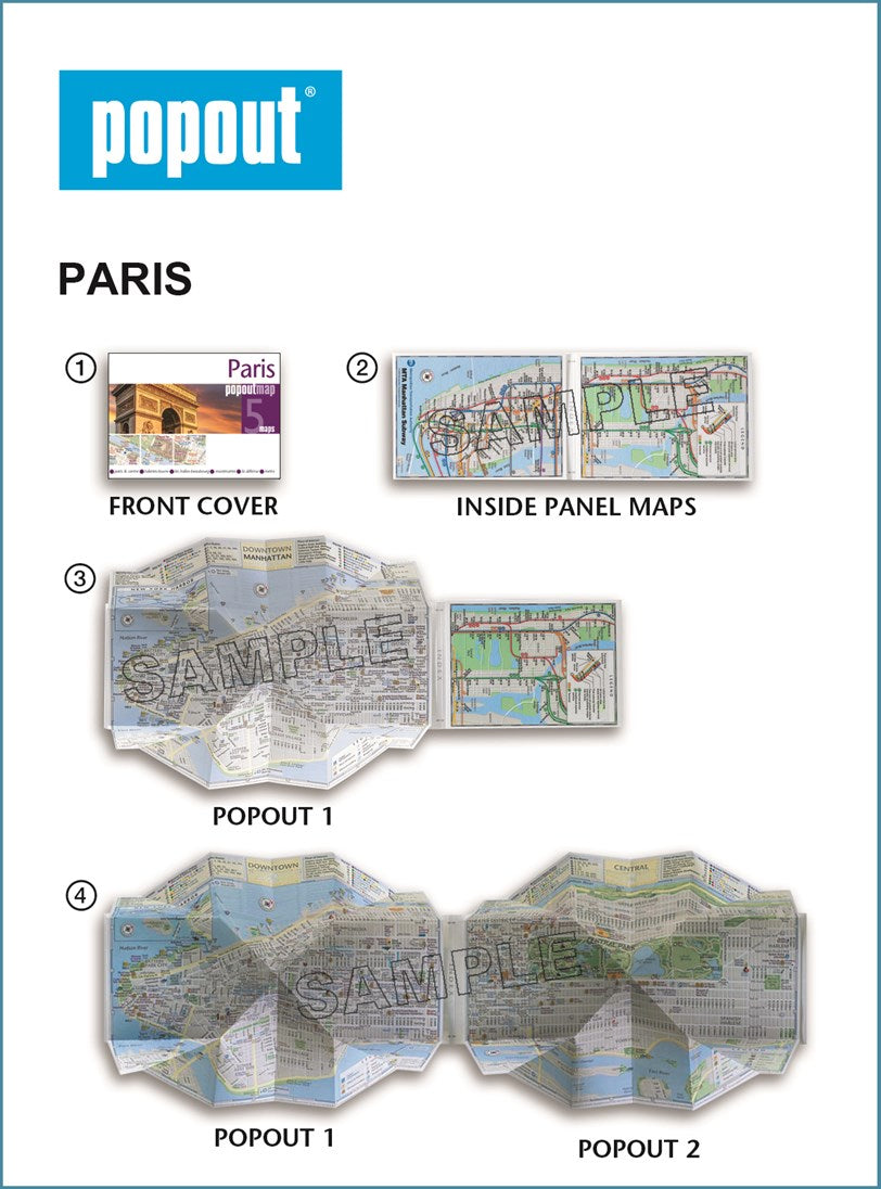 Paris PopOut Map