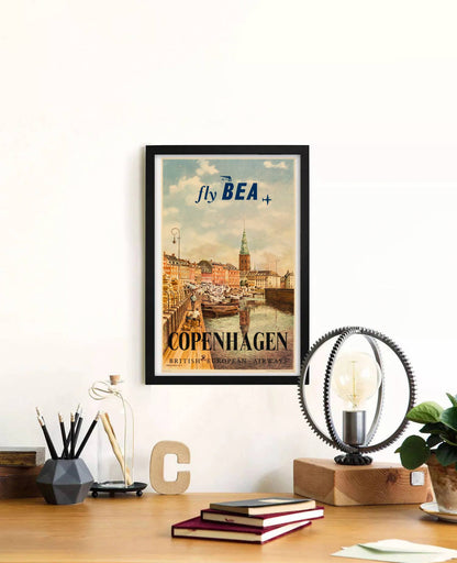 Fly BEA (Copenhagen) 1940s Poster