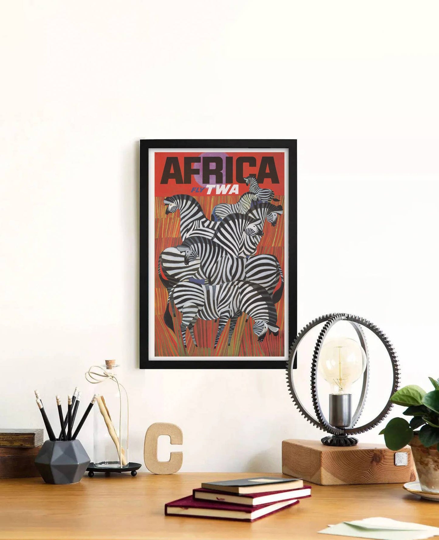 Trans World Airlines Africa 1967 Travel Poster