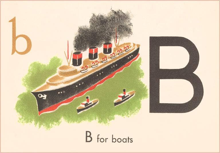 B is for Boats Magnet