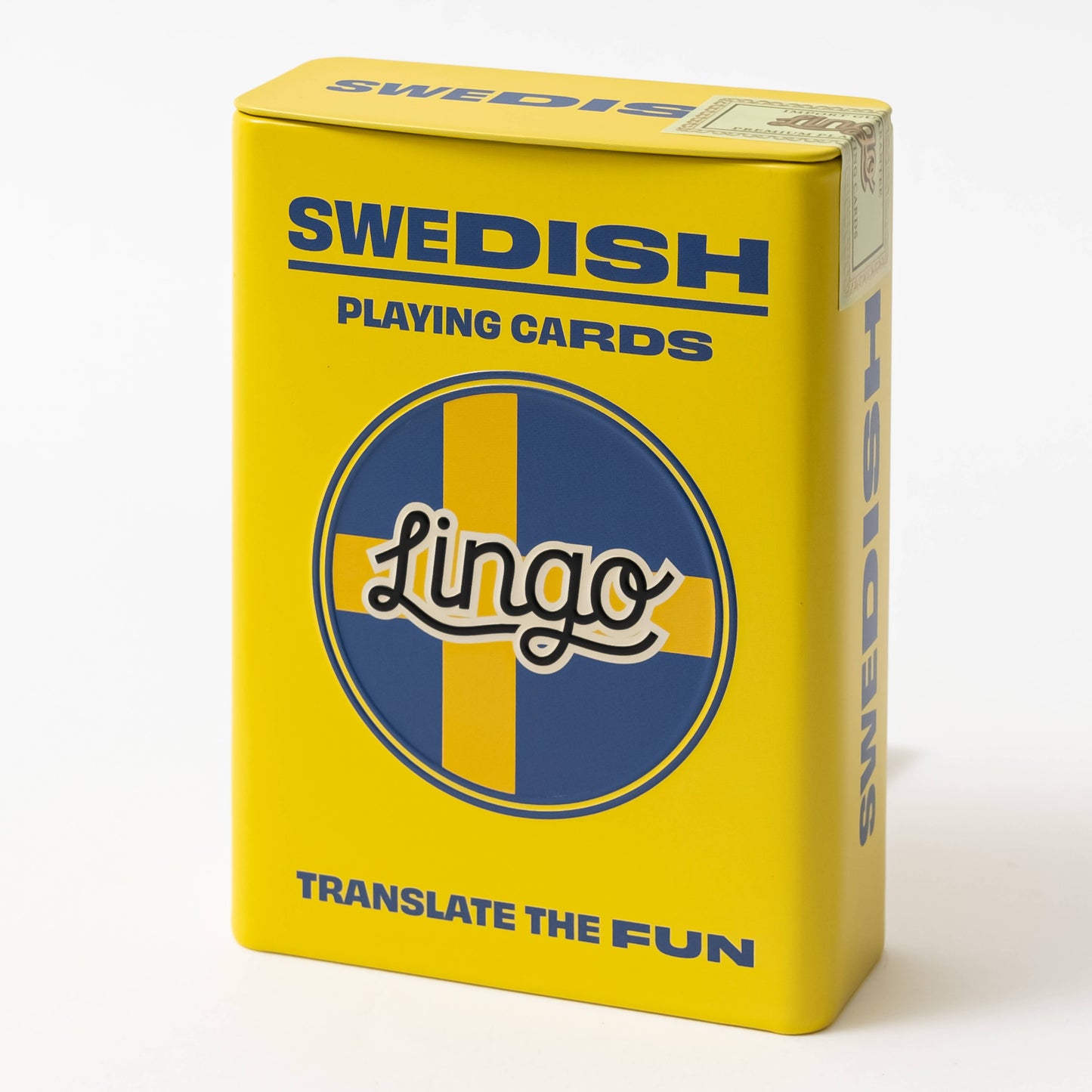 Swedish Travel Playing Cards in Tin Travel Case