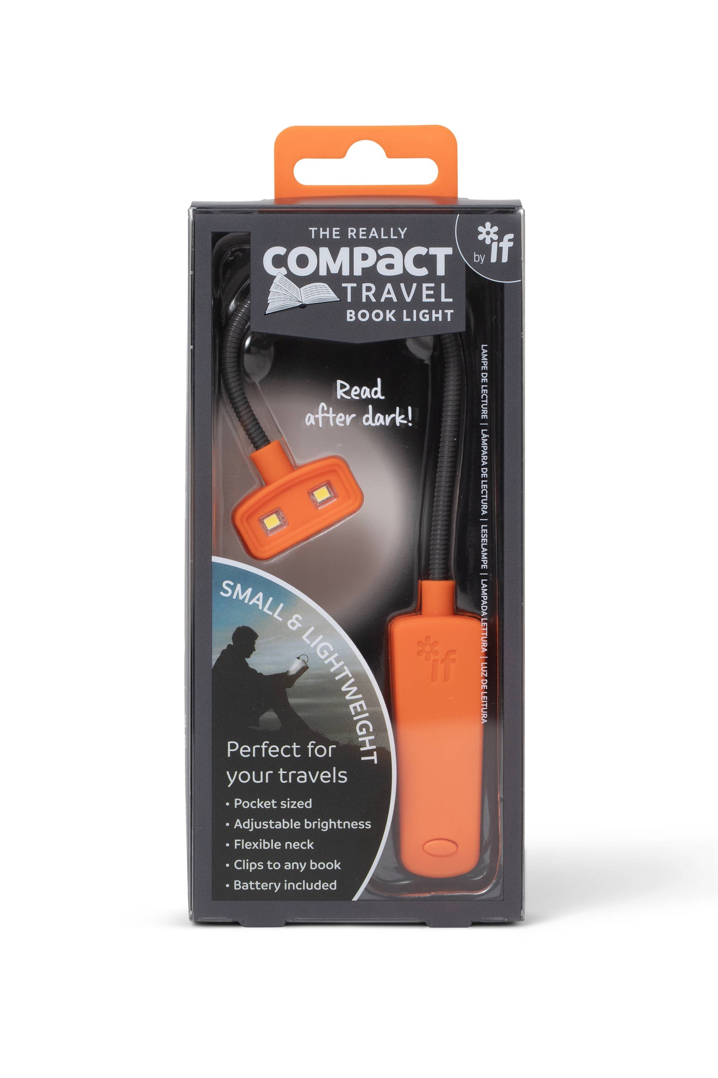 The Really Compact Travel Book Light - Orange
