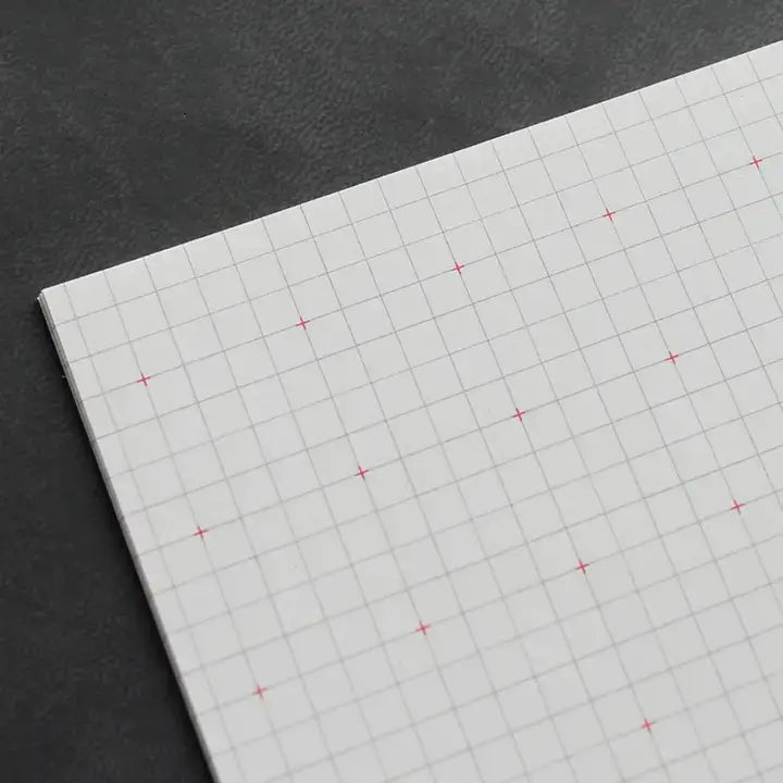 Cross Grid Red Notebook