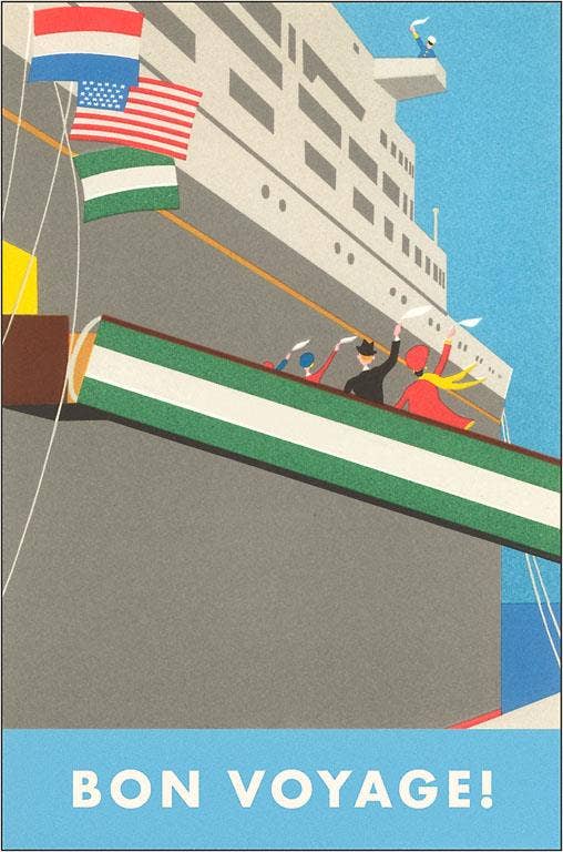 Ocean Liner Postcard