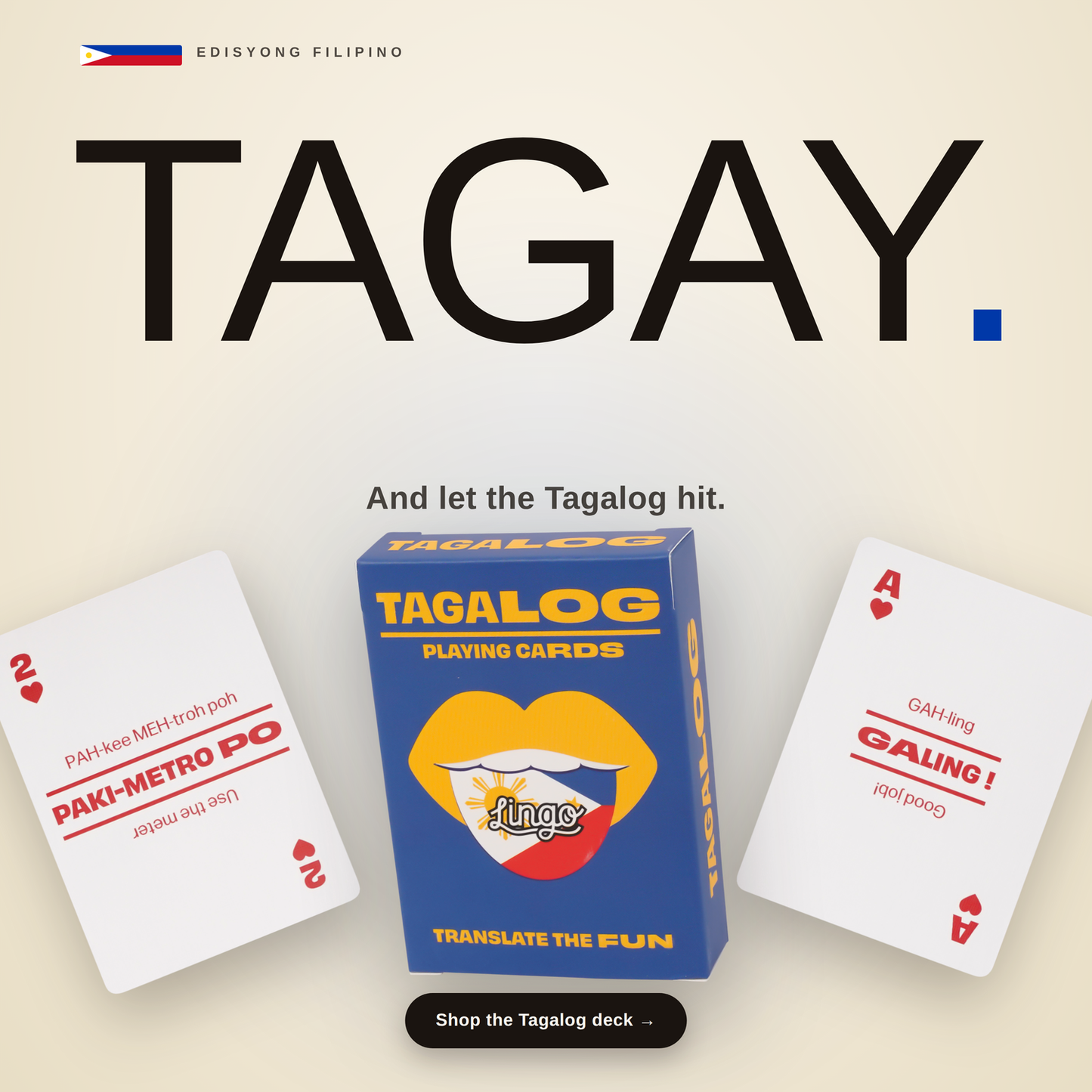 Tagalog Travel Playing Cards