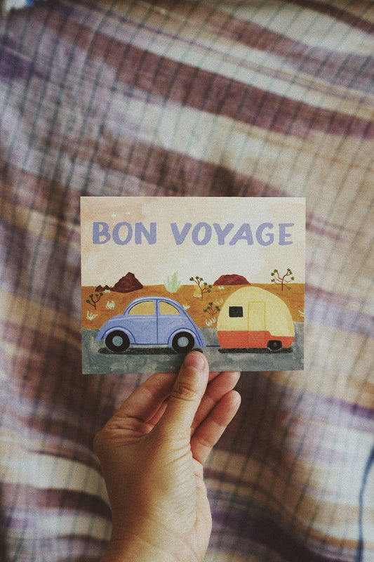 Bon Voyage Trailer Card