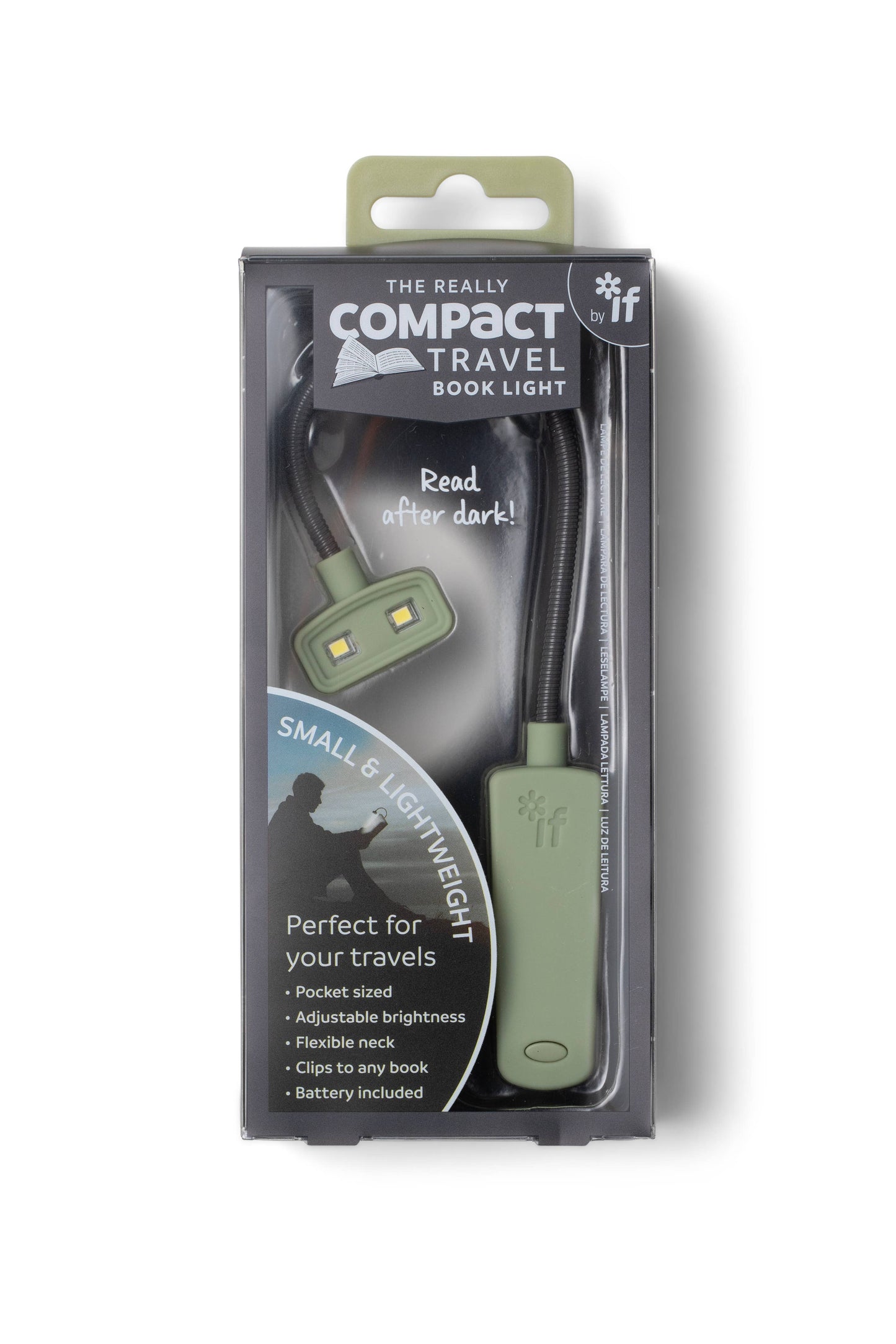 The Really Compact Travel Book Light - Green