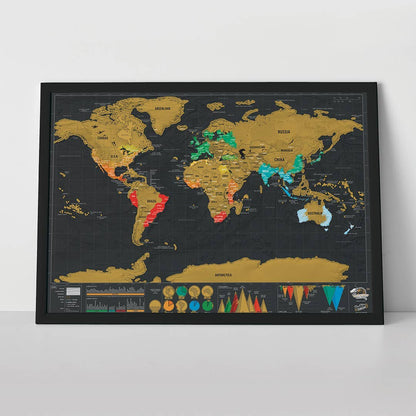 Scratch Map - Deluxe Travel Edition