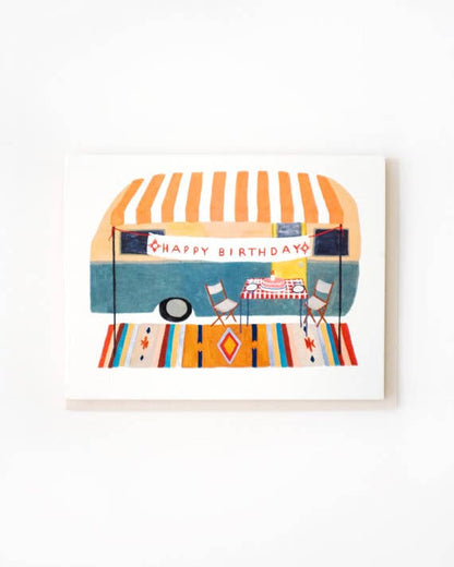 Camper Trailer Birthday Card