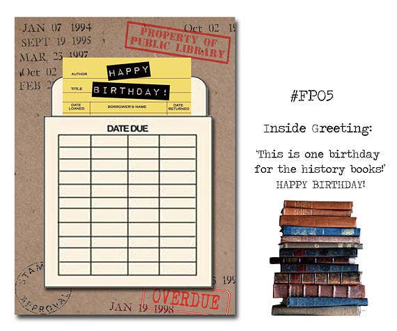 One Birthday for the History Books! Birthday Greeting Card