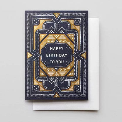 Sashiko Birthday Card