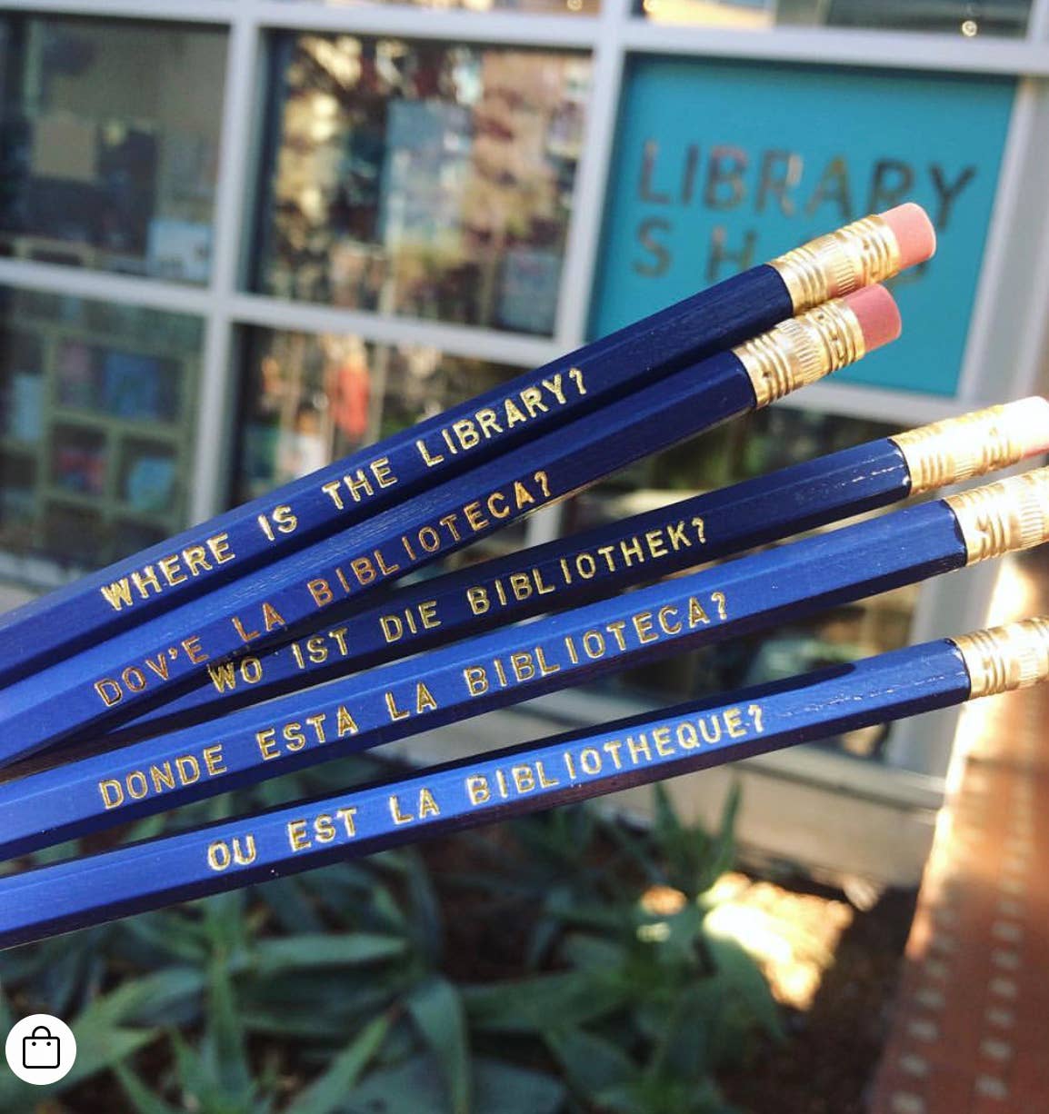 WHERE IS THE LIBRARY? Language Pencils