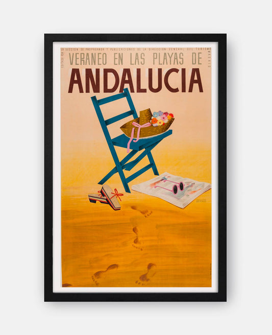 Andalucia Spain Vintage Travel Poster