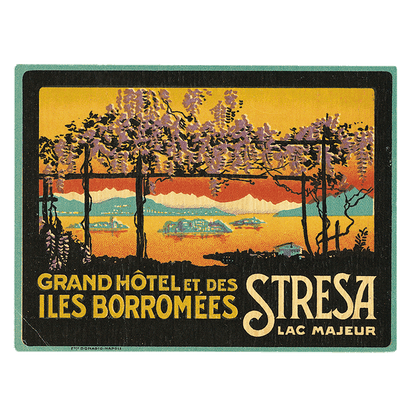 Grand Hotels - Travel Label Sticker Box