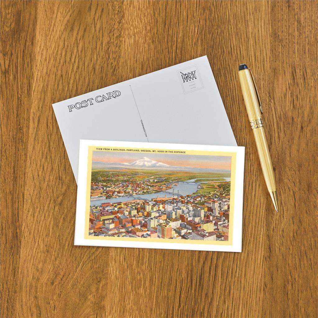 View over Portland, Oregon Postcard