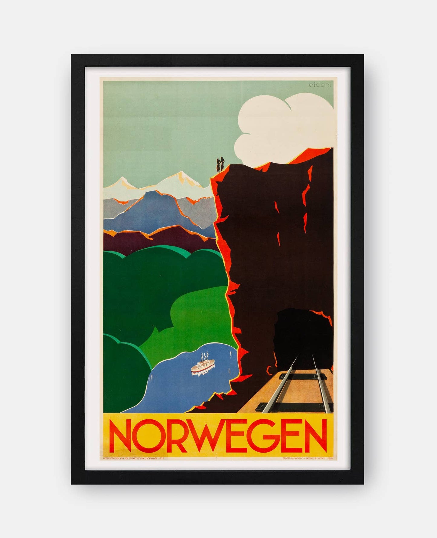 Norway 1935 Travel Poster