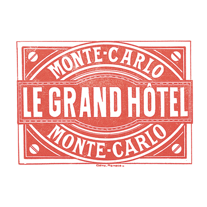 Grand Hotels - Travel Label Sticker Box