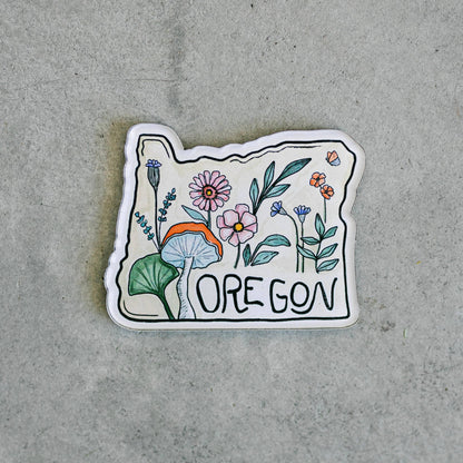 Wildflower Oregon Acrylic Magnet