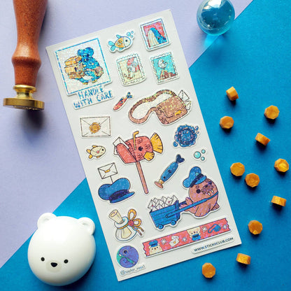 Seaside Express Sticker Sheet