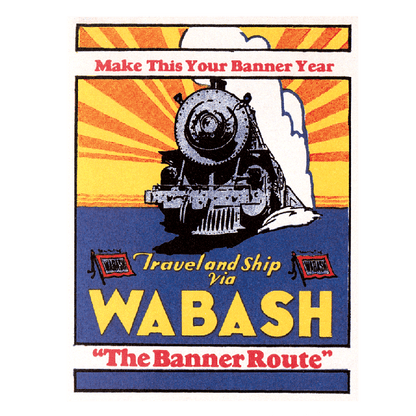 Railroads Across America - Travel Label Sticker Box