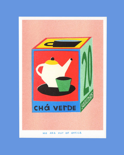 Cha Verde Risograph