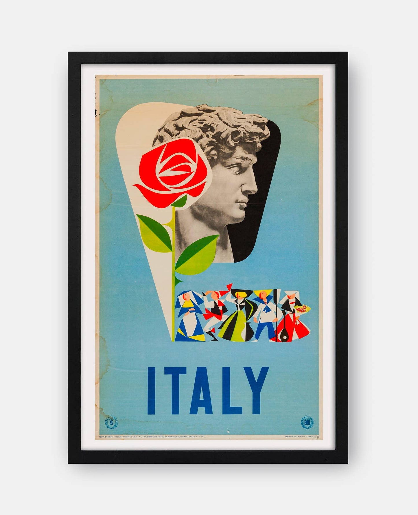 Italy 1960s Travel Poster