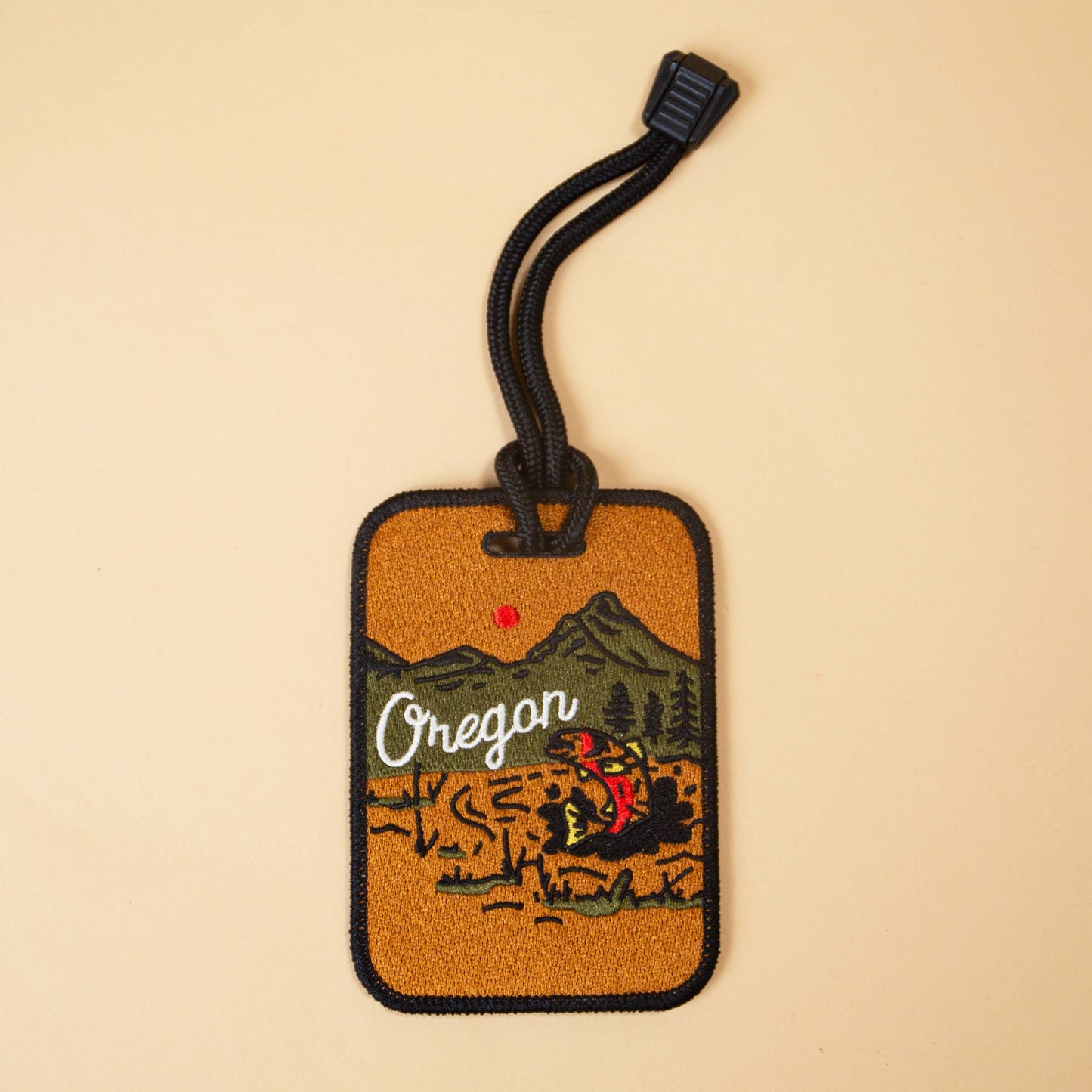 Oregon Trout Patch Luggage Tag