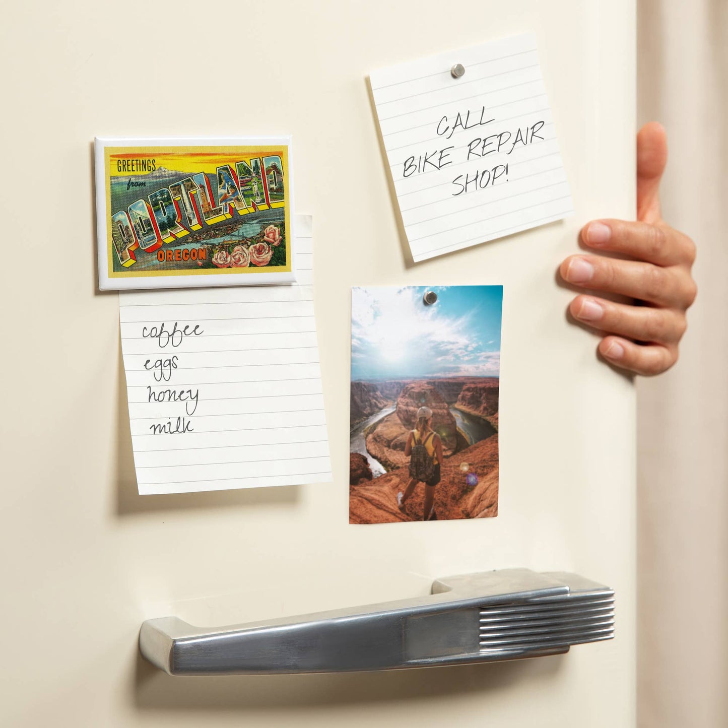 Greetings from Portland Vintage Art Magnet