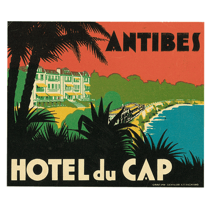 Grand Hotels - Travel Label Sticker Box