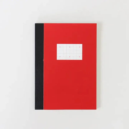 Cross Grid Red Notebook