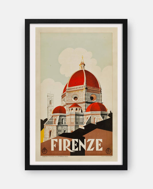 Firenze (Florence, Italy) 1930s Travel Poster