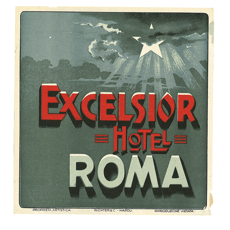 Grand Hotels - Travel Label Sticker Box