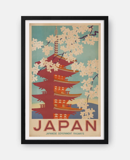 Japanese Government Railways 1937 Travel Poster